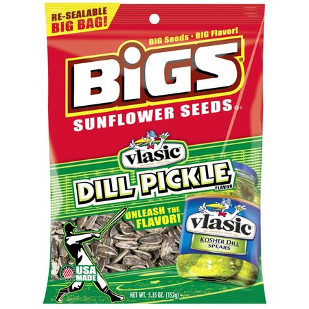 BIGS Dill Pickle Sunflower Seeds 5.35 oz Pegged 500916